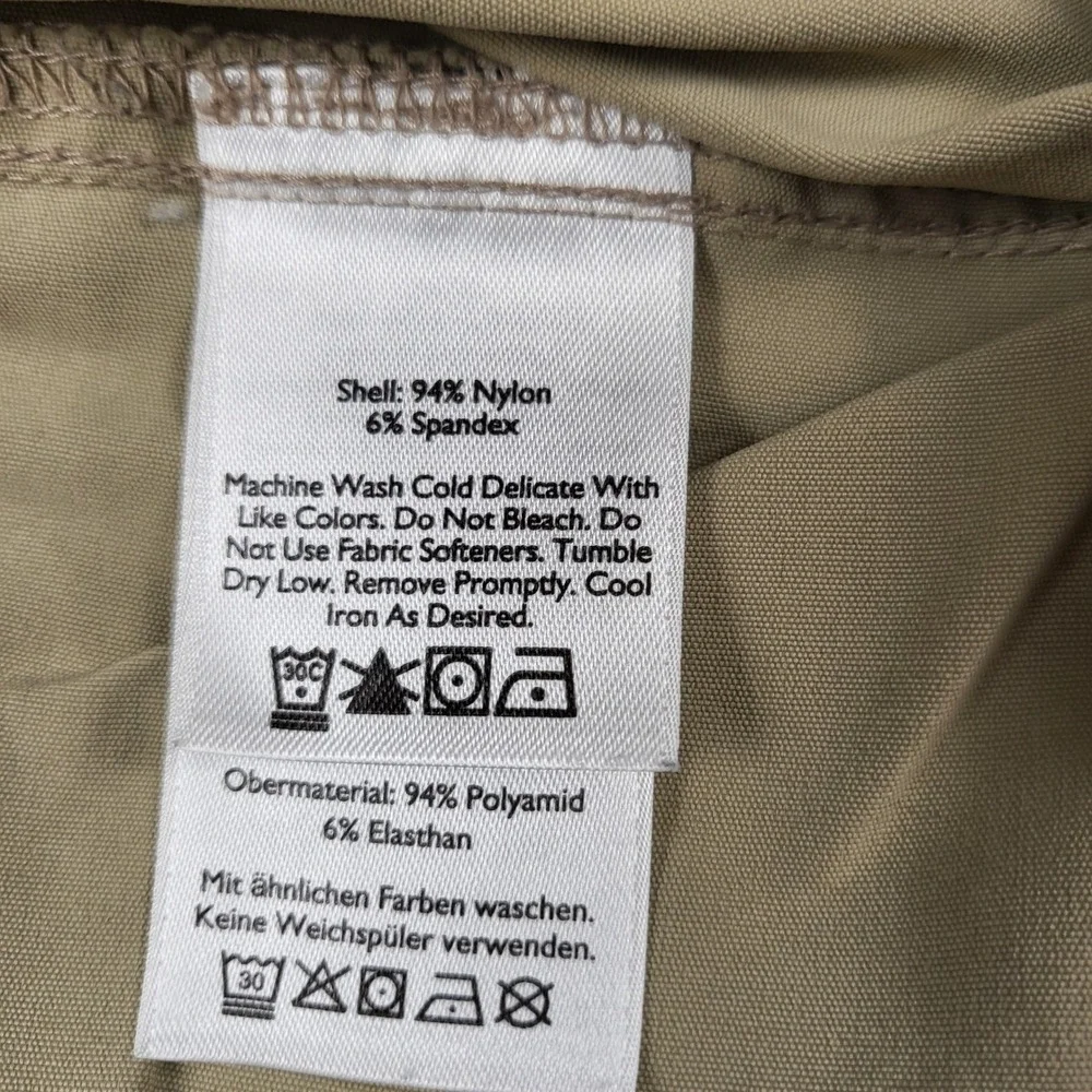 Eddie Bauer Travex‎ Mens 35x32 Khaki Tan Nylon Stretch Tactical Pants 13807889